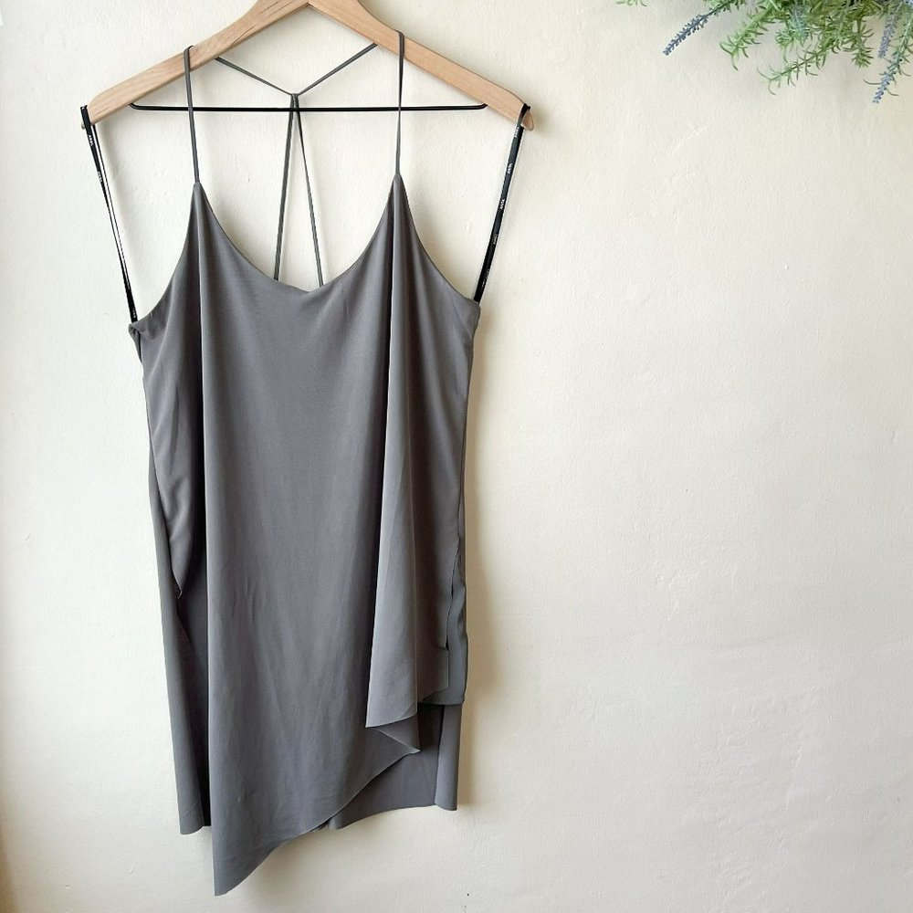 ANGL Gray Asymmetrical Hi-Lo Camisole Top